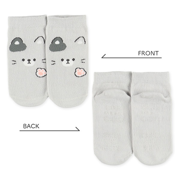 3足組ベビーローカットソックス（アニマル）