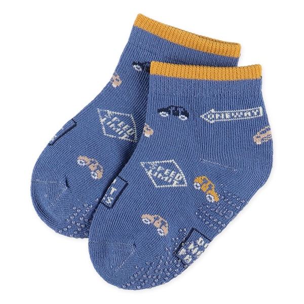 3足組ベビーローカットソックス（くるま電車）