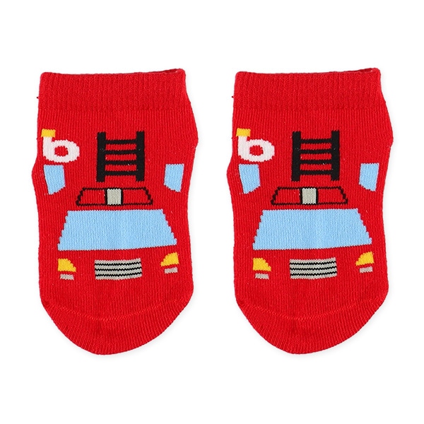 3足組ベビーローカットソックス（はたらくのりもの）