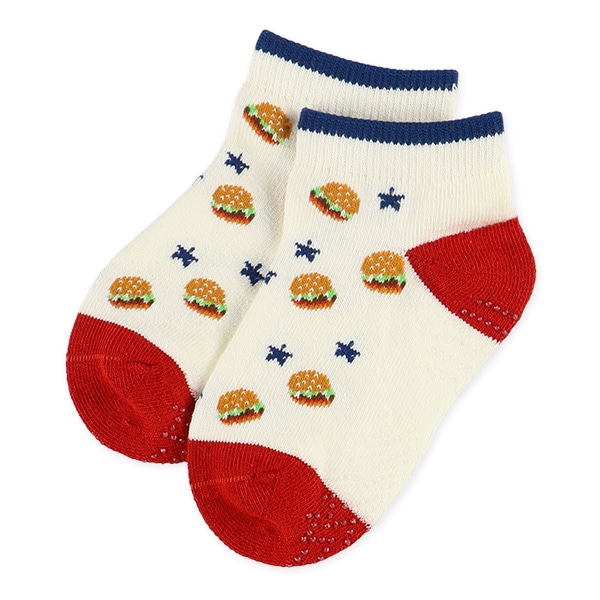 3足組ベビーローカットソックス（ジャンクフード）