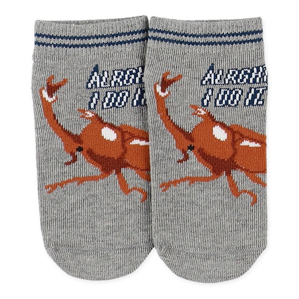 3足組ベビーローカットソックス（昆虫）