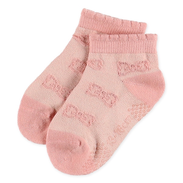 3足組ベビーローカットソックス（リボン）