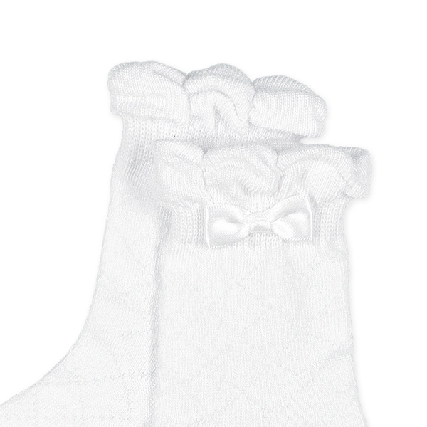 ベビークルーソックス（ホワイト・ダックピコット）