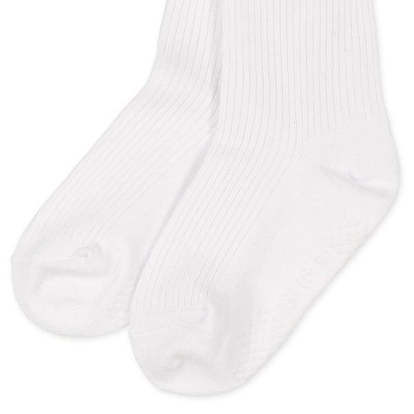 3足組ベビークルーソックス（リブホワイト）