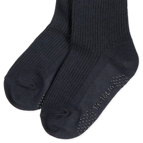 3足組ベビークルーソックス（リブネイビー）