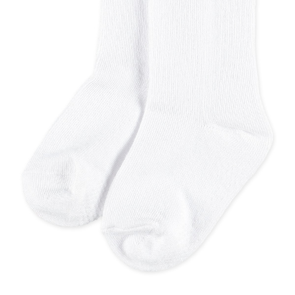 3足組ベビーハイソックス（ホワイト無地）