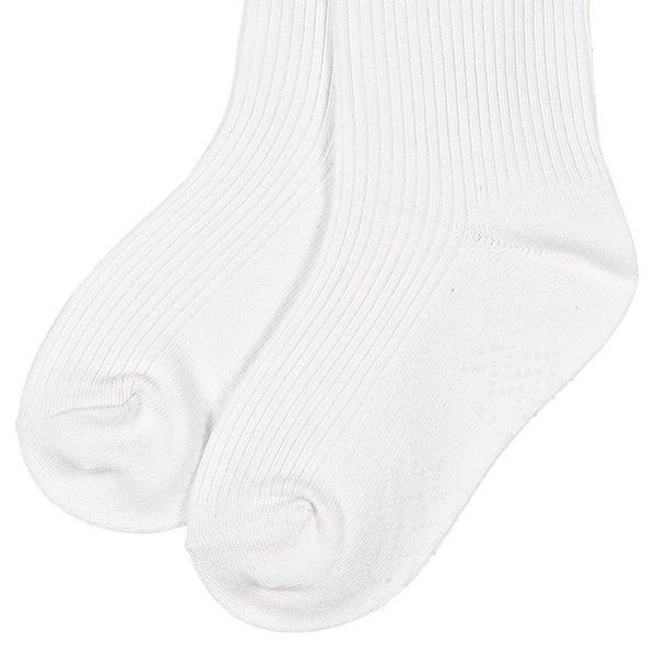 3足組ベビーハイソックス（リブホワイト）
