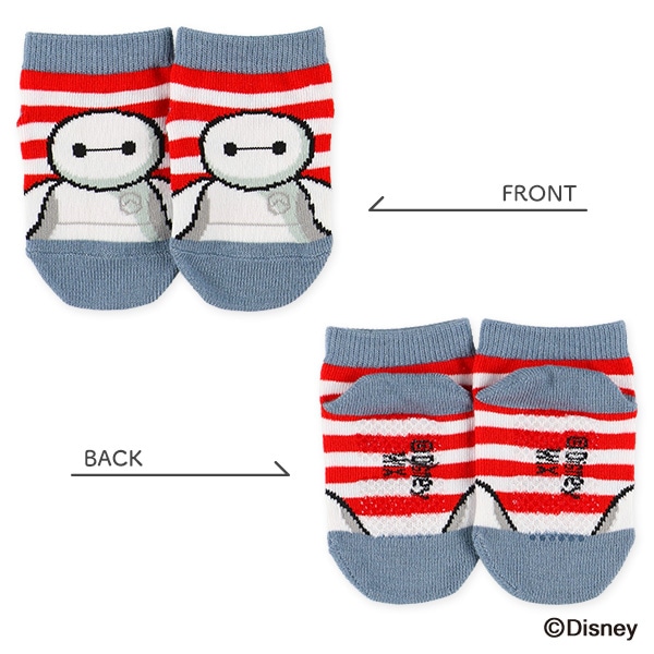 3足組ベビーローカットソックス（ベイマックス）