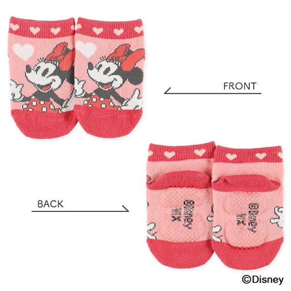 3足組ベビーローカットソックス（ミニーマウス）