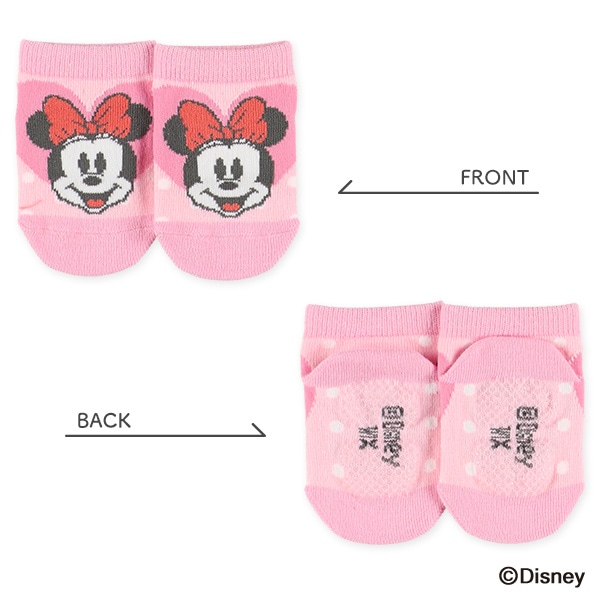 3足組ベビーローカットソックス（ミニーマウス）