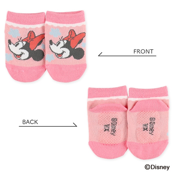 3足組ベビーローカットソックス（ミニーマウス）