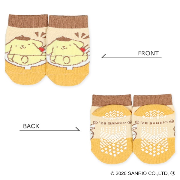 3足組ベビーローカットソックス（ポムポムプリン）