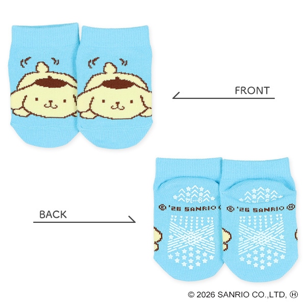 3足組ベビーローカットソックス（ポムポムプリン）