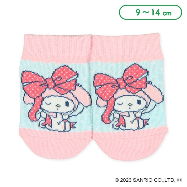 ベビーローカットソックス（マイメロディ）