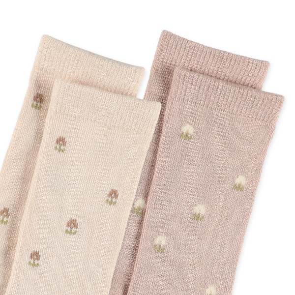 HOTWRAP）2足組ベビーハイソックス（小花）