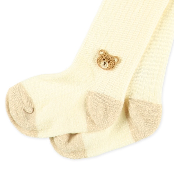 ベビータイツ（相良刺繍・くま）