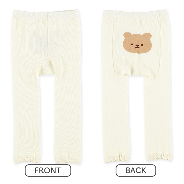 ベビー10分丈スパッツ（おしりくま）