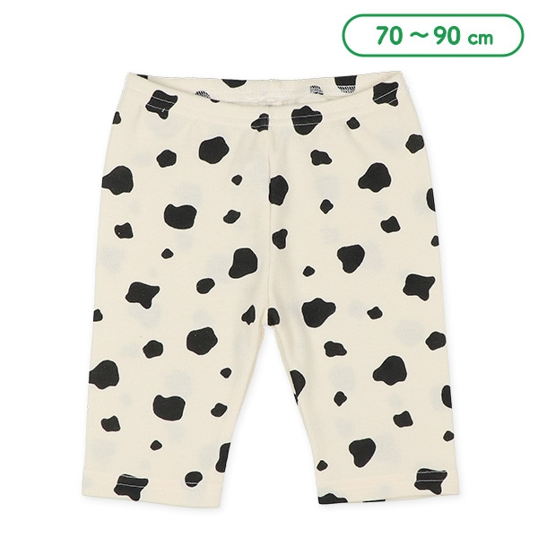 ベビー5分丈スパッツ（うし柄）