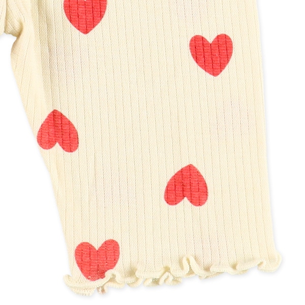 ベビー5分丈スパッツ（ハート）