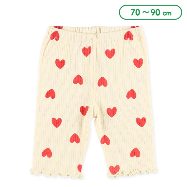 ベビー5分丈スパッツ（ハート）