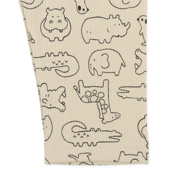 ベビー7分丈スパッツ（アニマル総柄）