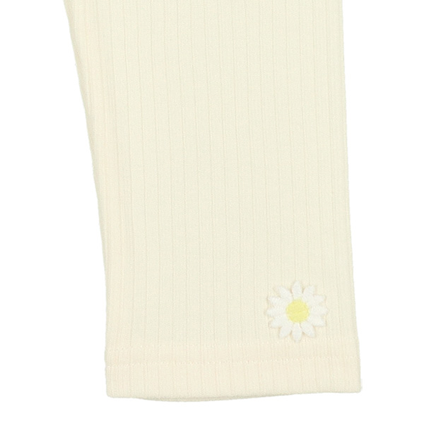 ベビー10分丈スパッツ（花モチーフ）