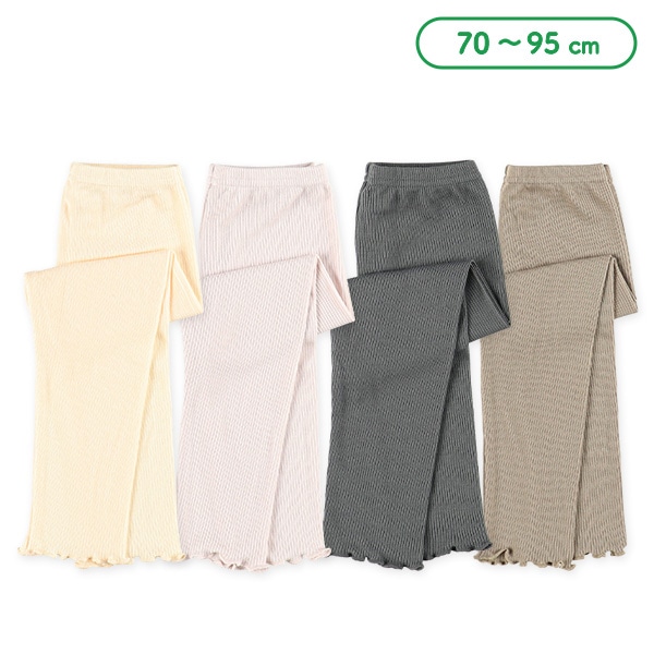 ベビー10分丈スパッツ（リブメロー）