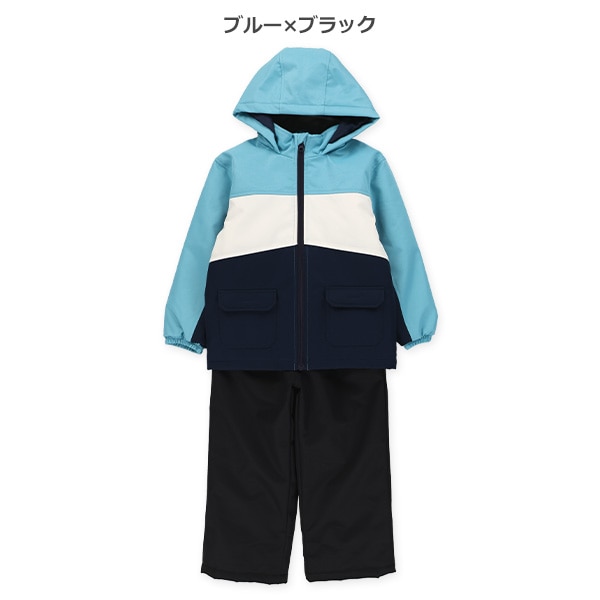 トリコロール切り替えスキースーツ