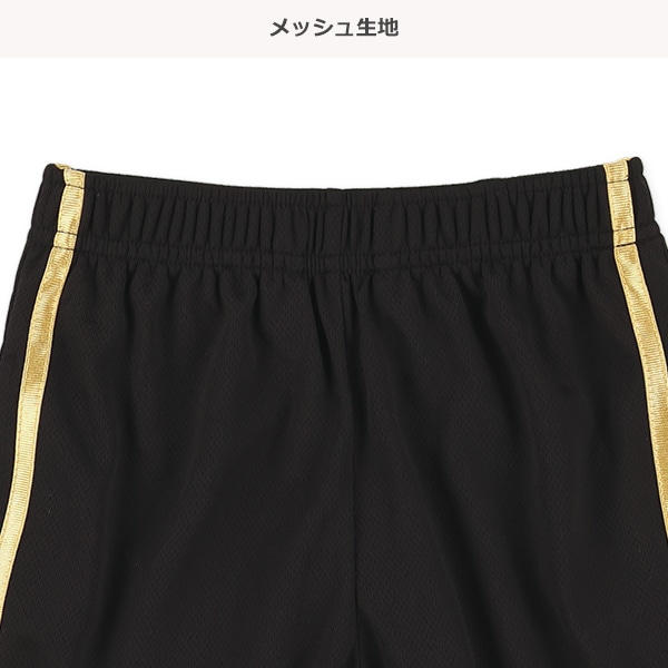 ポリエステルメッシュムーブメント切り替え半袖Ｔシャツ＆ハーフパンツセット