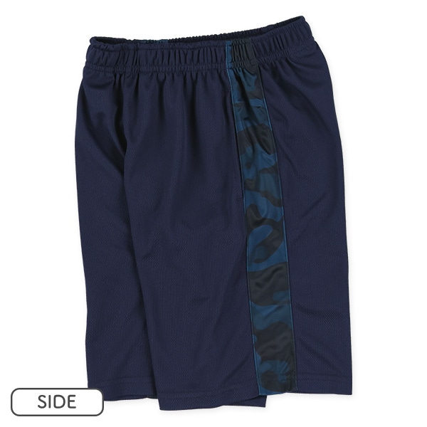 胸切り替え迷彩柄半袖Tシャツ＆ハーフパンツセット