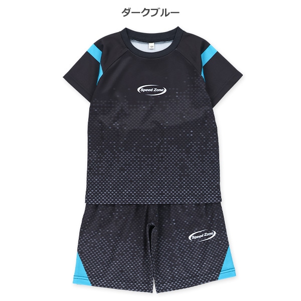袖ラインブリスター半袖Tシャツ＆ハーフパンツセット