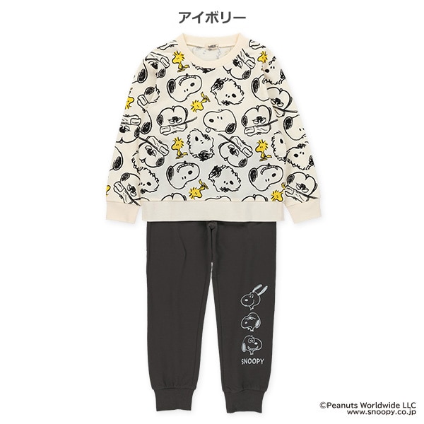 ミニ裏毛トップス&パンツセット（スヌーピー）
