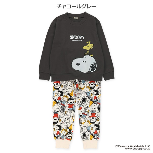ミニ裏毛トップス&パンツセット（スヌーピー）