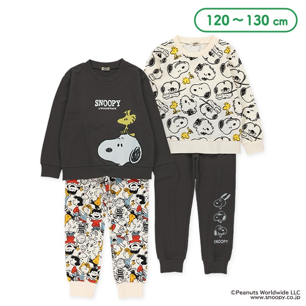 ミニ裏毛トップス&パンツセット（スヌーピー）
