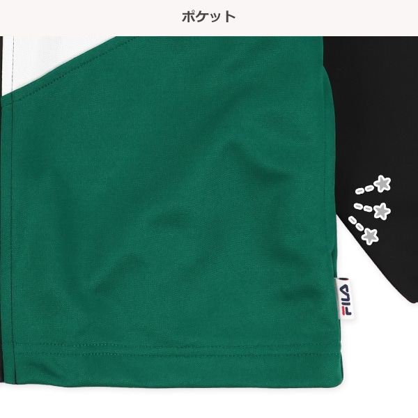 FILA）胸ロゴ切り替えジャケット＆パンツセット