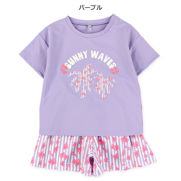 モチーフプリント半袖Tシャツ＆ボトムスセット