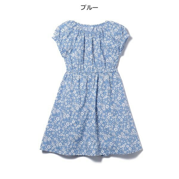 贈物 大きな花柄ノースリーブワンピース100