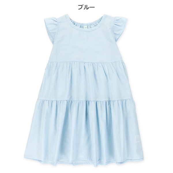 シャンブレーフレンチワンピース