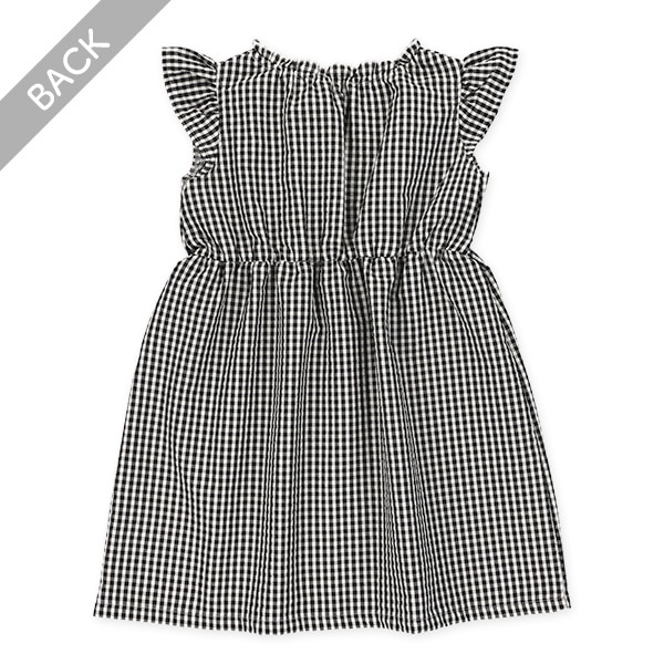 サッカーギンガムチェックフレンチワンピース