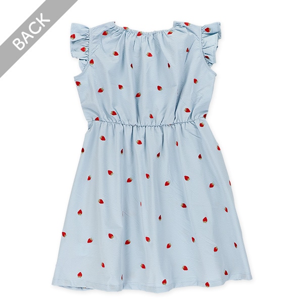 サッカーフルーツ刺繍ワンピース