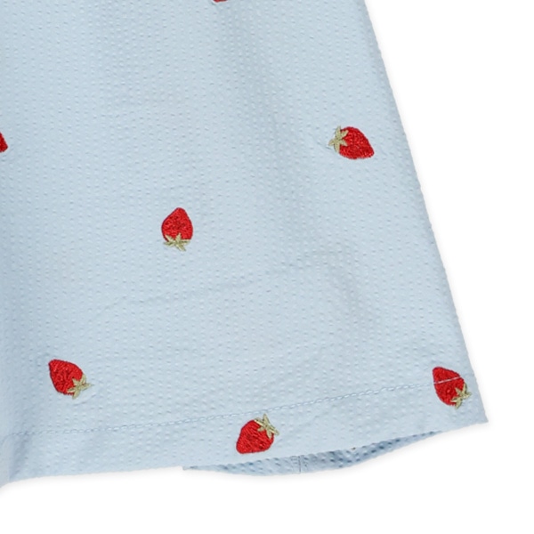 サッカーフルーツ刺繍ワンピース