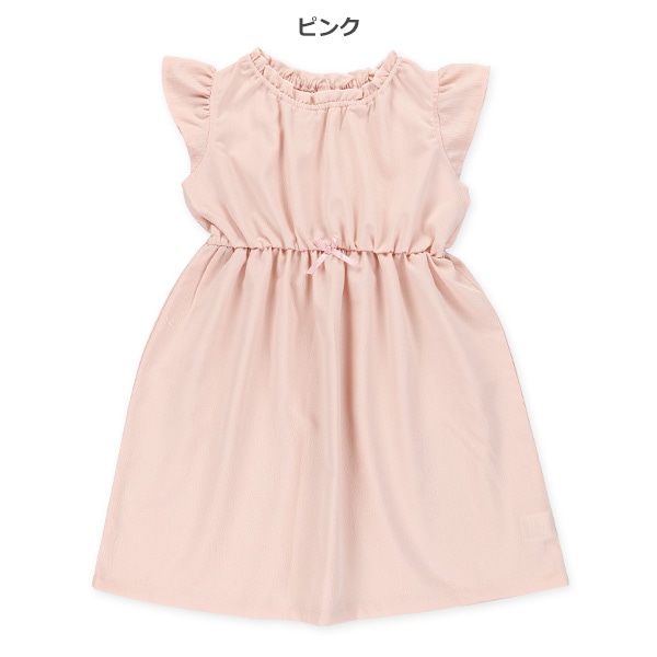 エステル楊柳ノースリーブワンピース