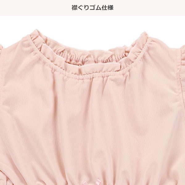 エステル楊柳ノースリーブワンピース