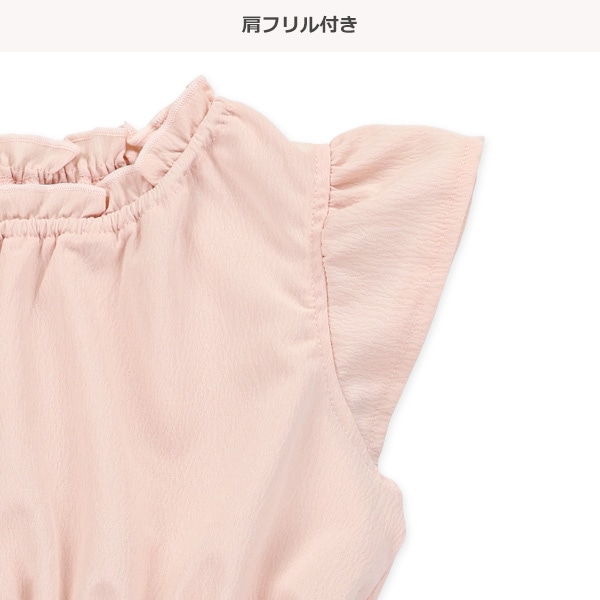 エステル楊柳ノースリーブワンピース