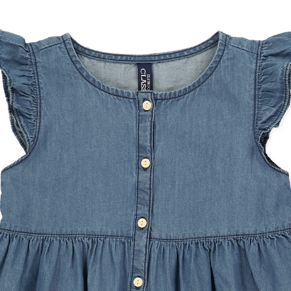 デニムフリルワンピース