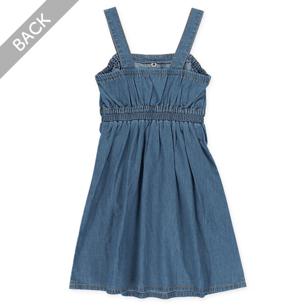 デニム風キャミワンピース