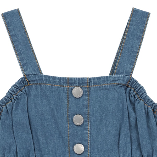 デニム風キャミワンピース