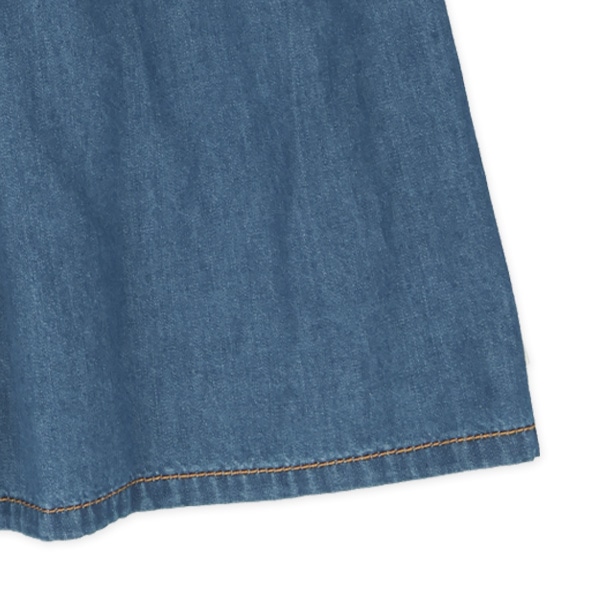 デニム風キャミワンピース