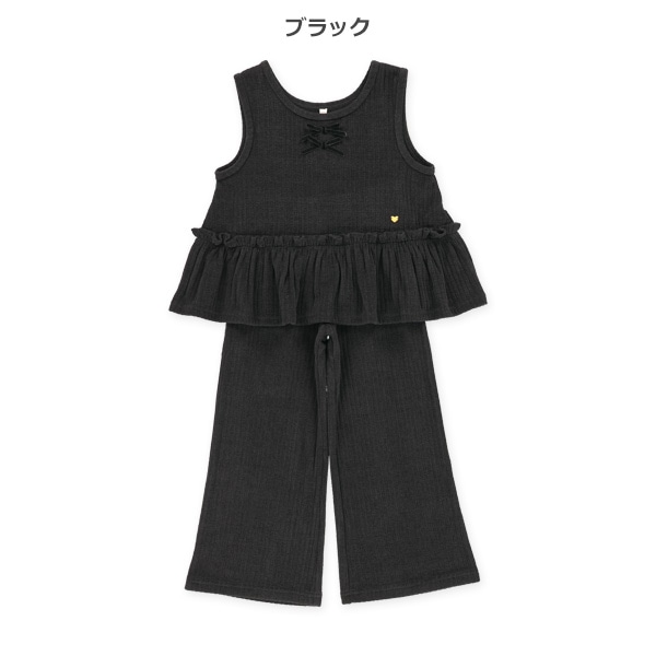 ニットリブビスチェ&パンツセット