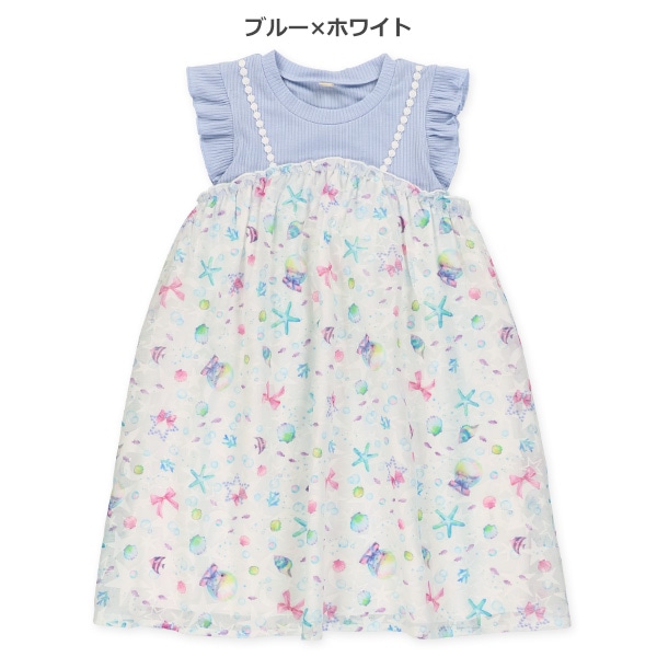 オパールマリン柄ワンピース